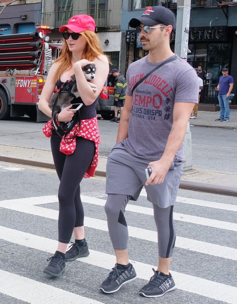 Joe Jonas and Sophie Turner Walking in Soho