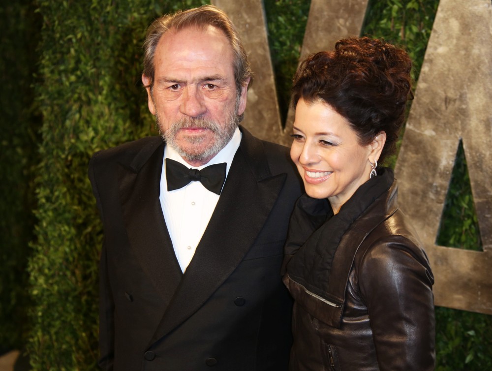 Tommy Lee Jones;Dawn Laurel;<br>2013 Vanity Fair Oscar Party - Arrivals
