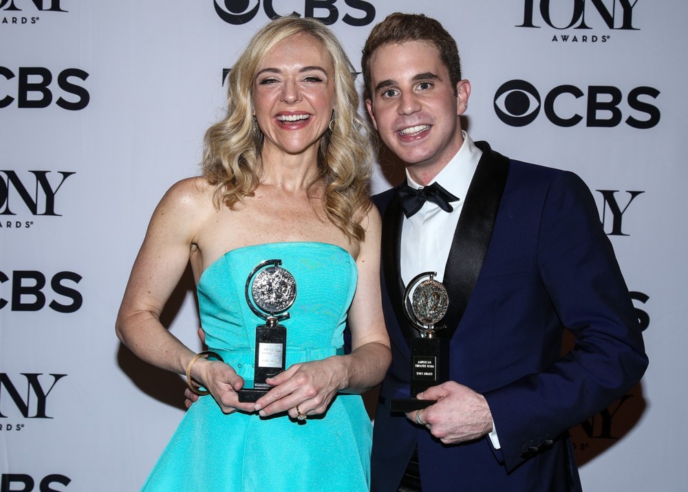 Rachel Bay Jones;Ben Platt;<br>71st Annual Tony Awards - Press Room