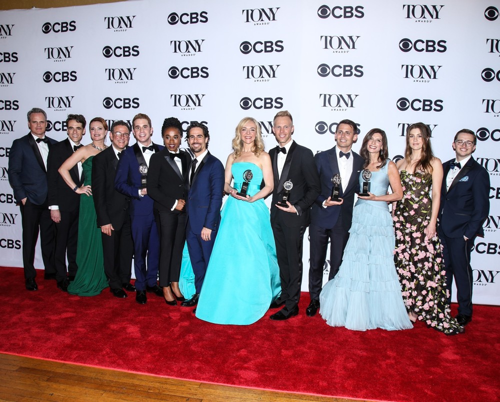 Rachel Bay Jones;Ben Platt;<br>71st Annual Tony Awards - Press Room