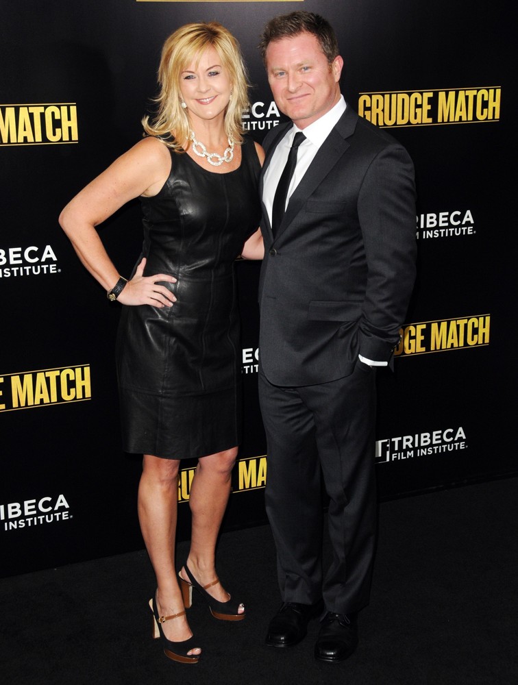 Ellen Jones;Todd Truley;<br>Grudge Match New York Screening - Red Carpet Arrivals