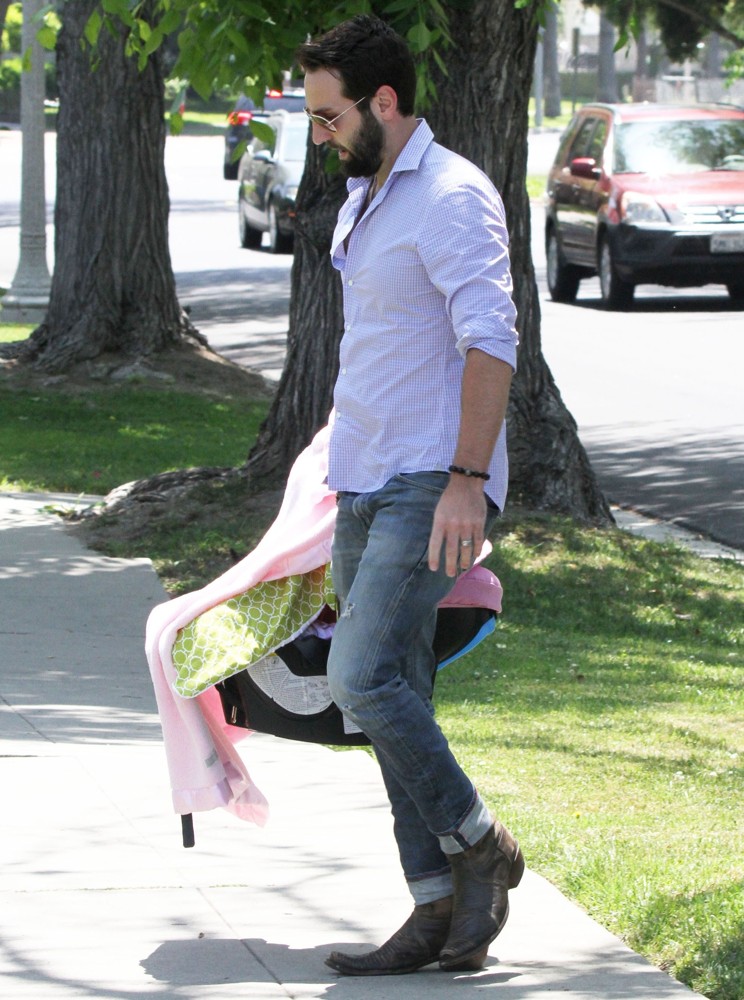 Josh Kelley Arrives for A Mother's Day Party