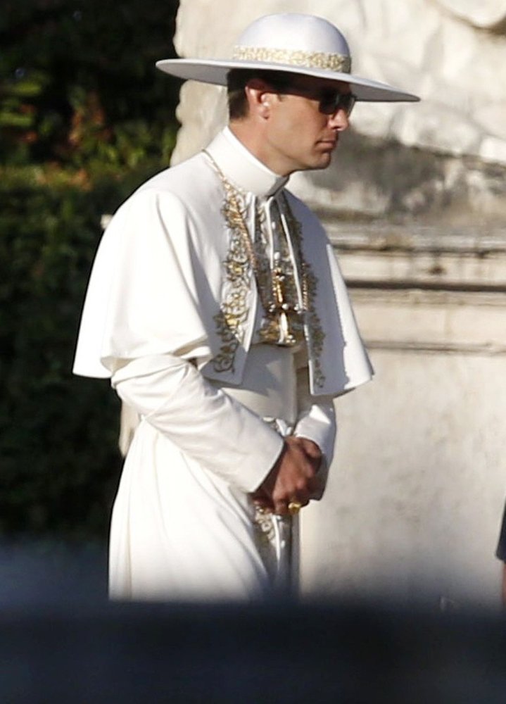 Jude Law Filming Scenes for The Young Pope