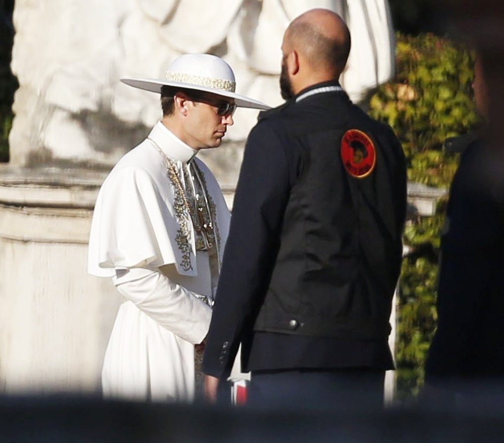 Jude Law Filming Scenes for The Young Pope