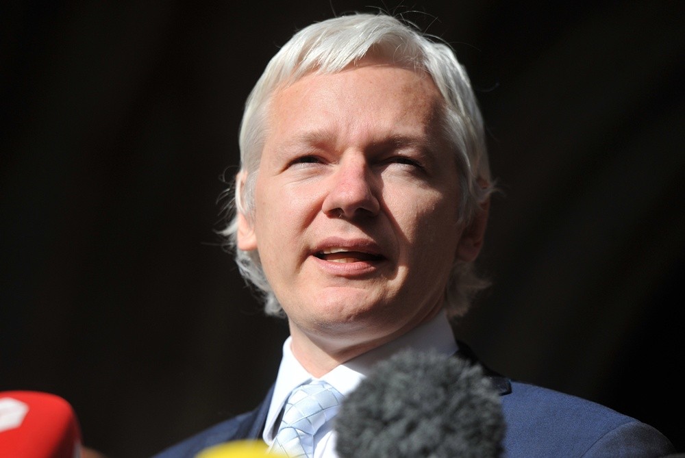 Julian Assange;<br>Julian Assange Leaves The Royal Courts of Justice After His Extradition Hearing to Sweden