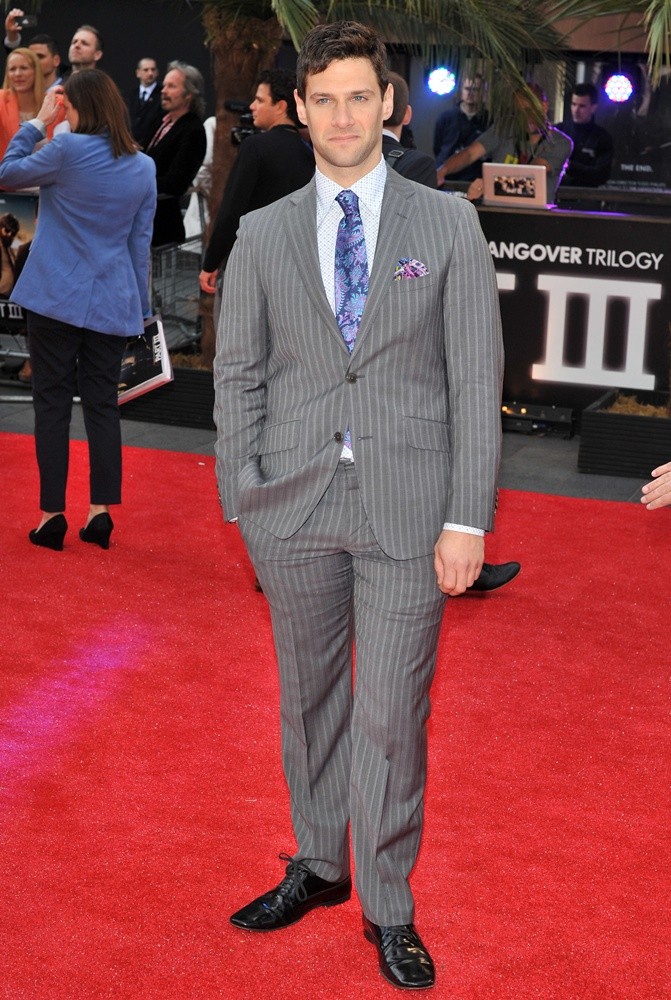 Justin Bartha;<br>The Hangover Part III - European Film Premiere