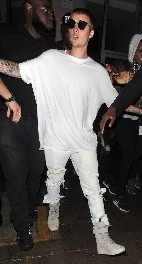 Justin Bieber Enjoy A Night Out at Tape Nightclub in Mayfair