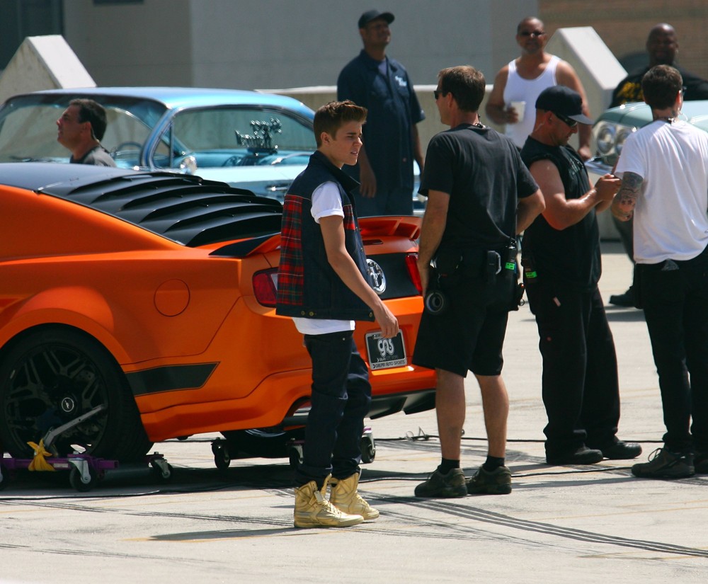 Justin Bieber;<br>Justin Bieber Films His New Music Video Boyfriend
