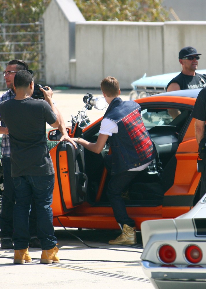 Justin Bieber;<br>Justin Bieber Films His New Music Video Boyfriend