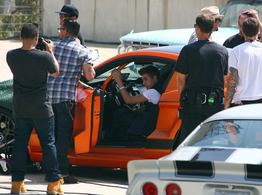 Justin Bieber;<br>Justin Bieber Films His New Music Video Boyfriend