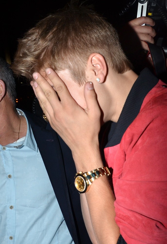 Justin Bieber;<br>Celebrities Outside The Chateau Marmont for The Katy Perry: Part of Me After Party