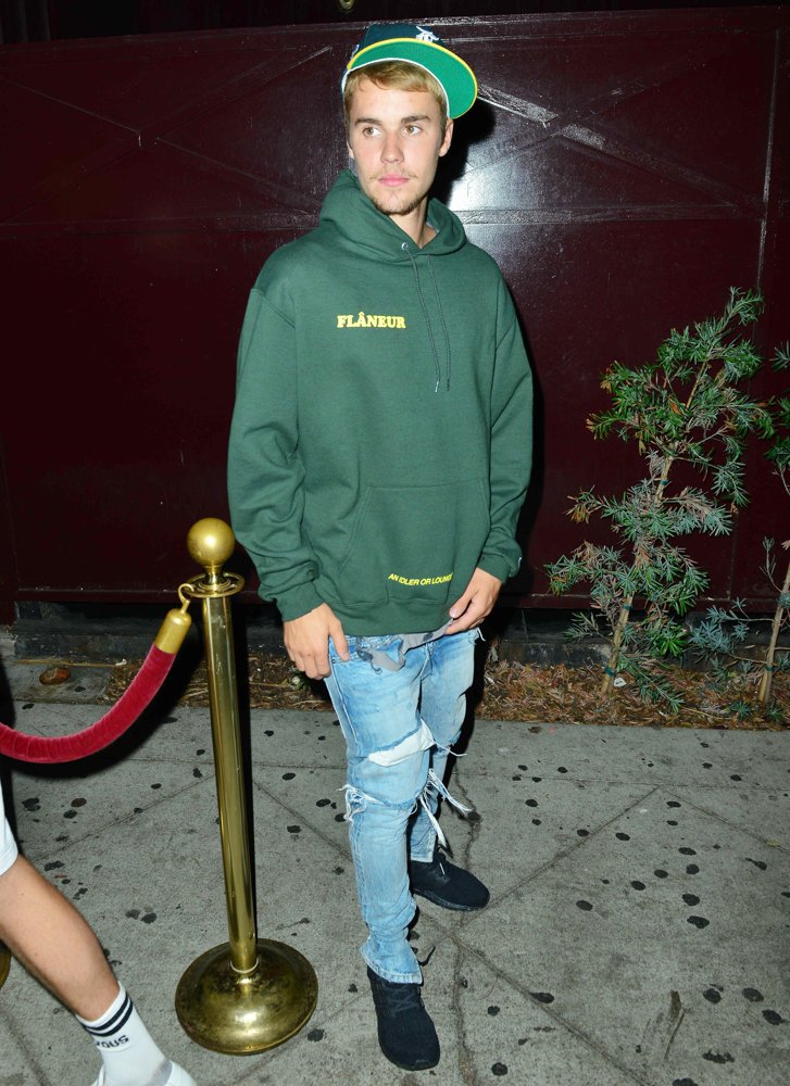 Justin Bieber Leaving The Peppermint Night Club