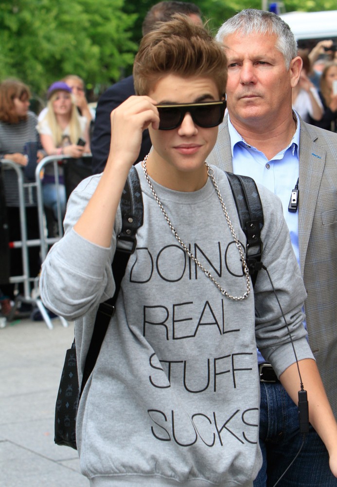 Justin Bieber;<br>Justin Bieber Leaving The Ritz Carlton Hotel on Potsdamer Platz Square