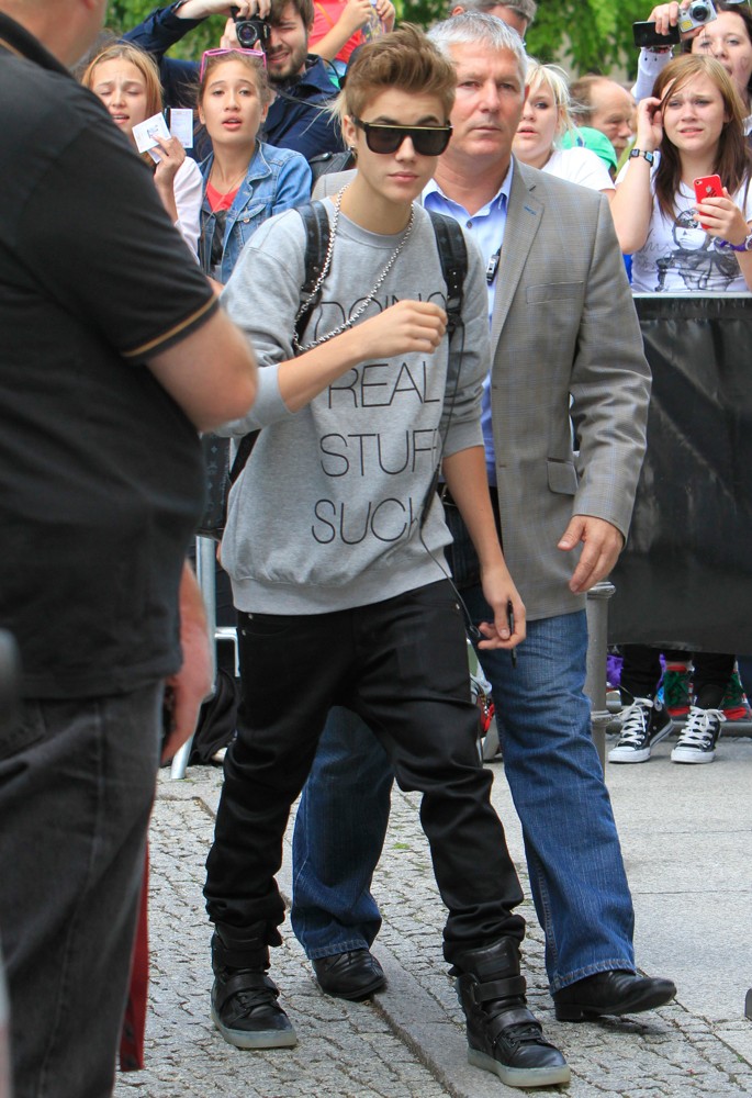Justin Bieber;<br>Justin Bieber Leaving The Ritz Carlton Hotel on Potsdamer Platz Square