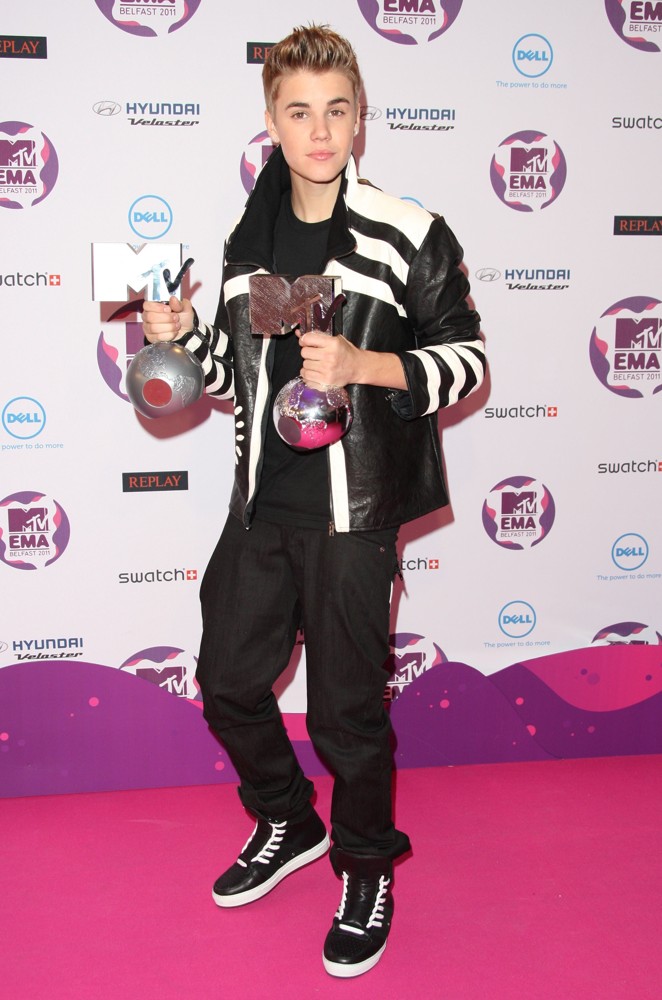 Justin Bieber;<br>The MTV Europe Music Awards 2011 (EMAs) - Press Room