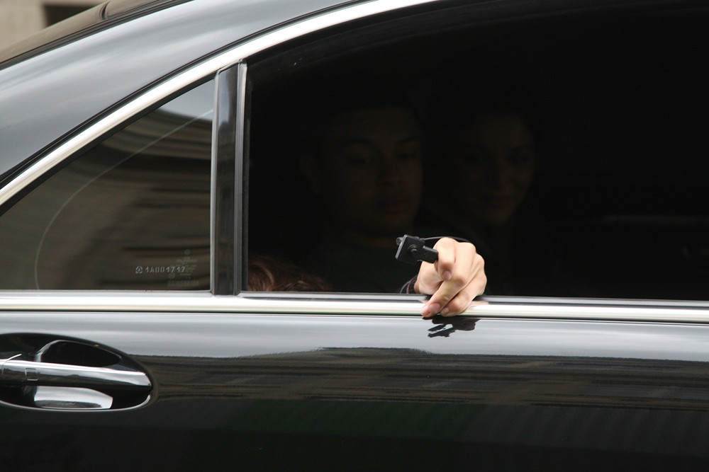 Justin Bieber;<br>Justin Bieber Performs for His Fans from The Balcony of Universal Music Headquarters