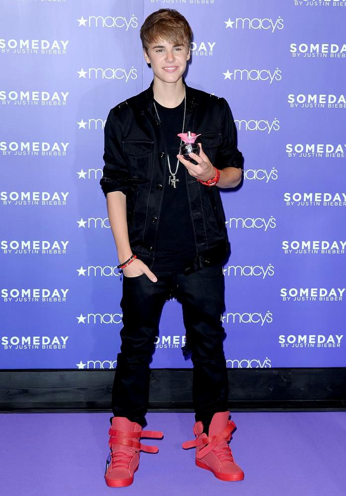 Justin Bieber;<br>Justin Bieber Promotes His New Fragrance Someday with An Appearance