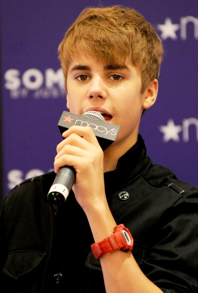 Justin Bieber;<br>Justin Bieber Promotes His New Fragrance Someday with An Appearance