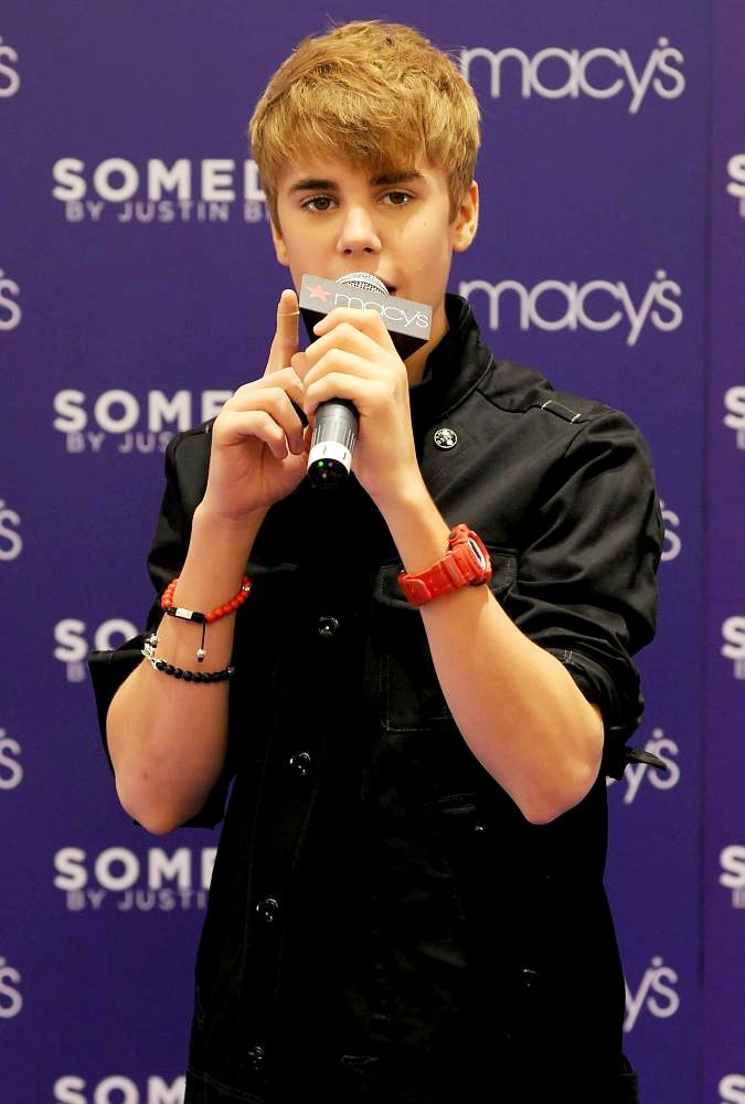 Justin Bieber;<br>Justin Bieber Promotes His New Fragrance Someday with An Appearance