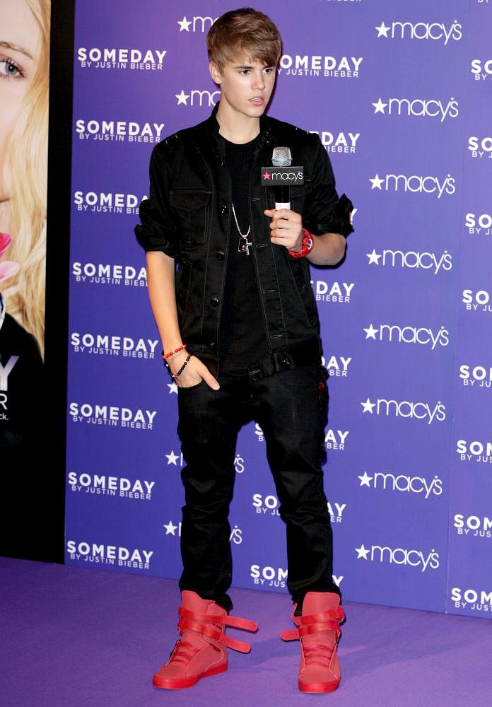 Justin Bieber;<br>Justin Bieber Promotes His New Fragrance Someday with An Appearance