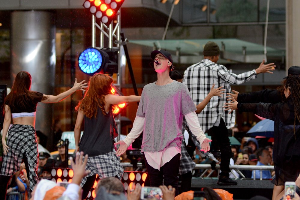 Justin Bieber;<br>Justin Bieber Performing Live on NBC's Today Show Part of The NBC Toyota Summer Concert Series