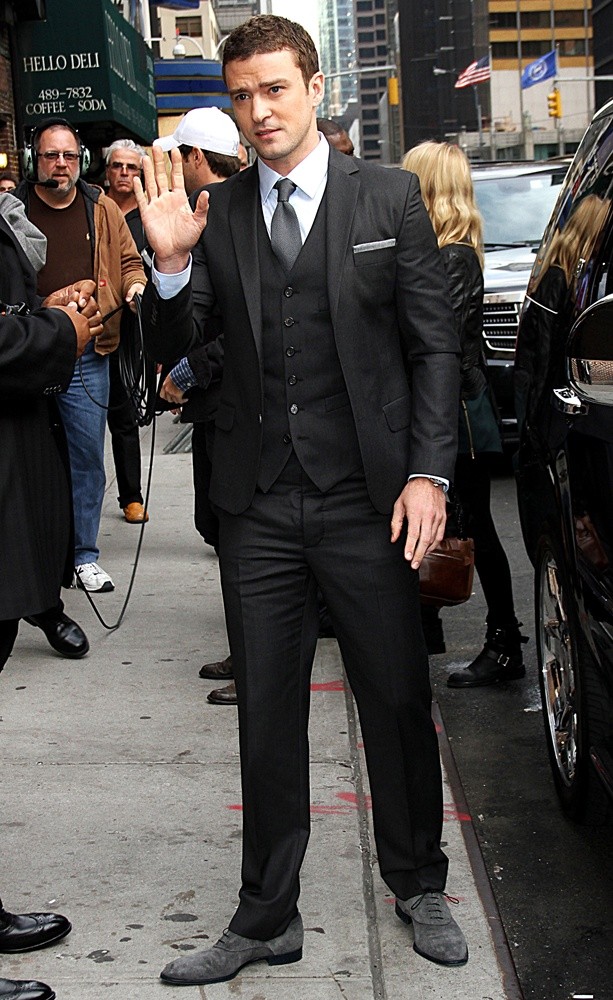 Justin Timberlake;<br>The Late Show with David Letterman - Arrivals