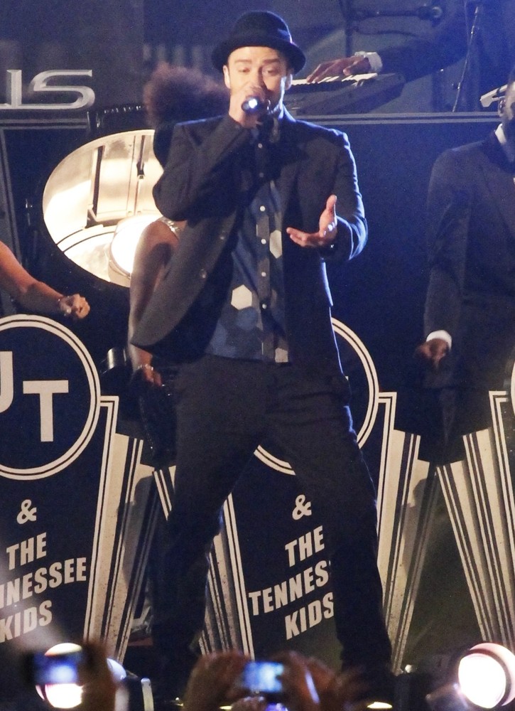 Justin Timberlake;<br>Justin Timerlaes Performs Outside on Hollywood Blvd for The Jimmy Kimmel Show