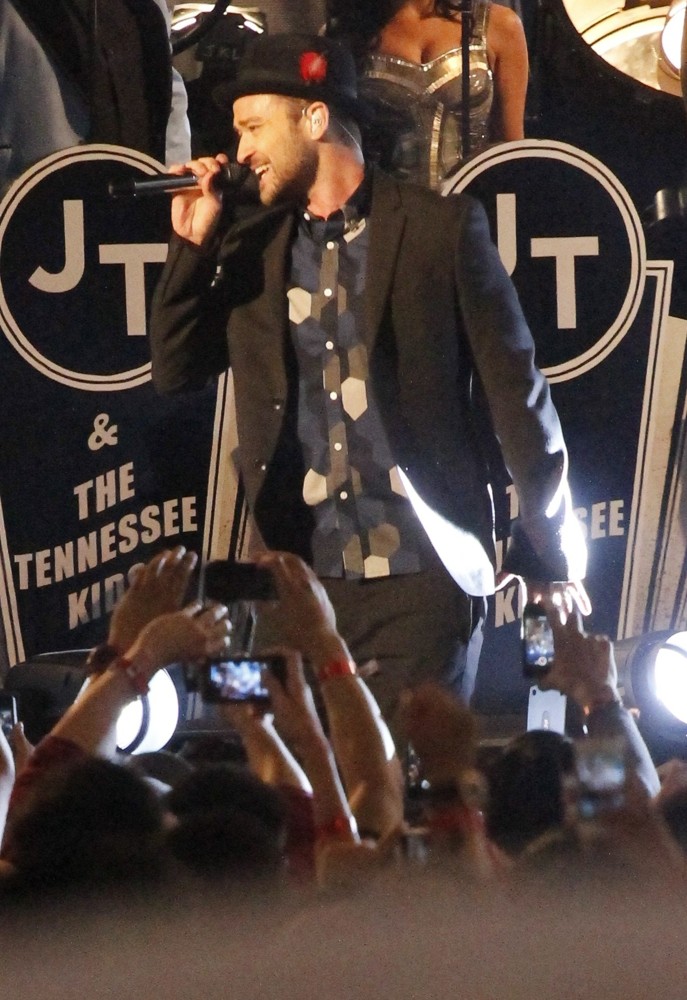 Justin Timberlake;<br>Justin Timerlaes Performs Outside on Hollywood Blvd for The Jimmy Kimmel Show