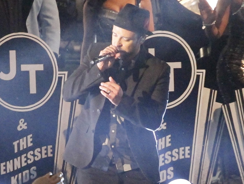 Justin Timberlake;<br>Justin Timerlaes Performs Outside on Hollywood Blvd for The Jimmy Kimmel Show