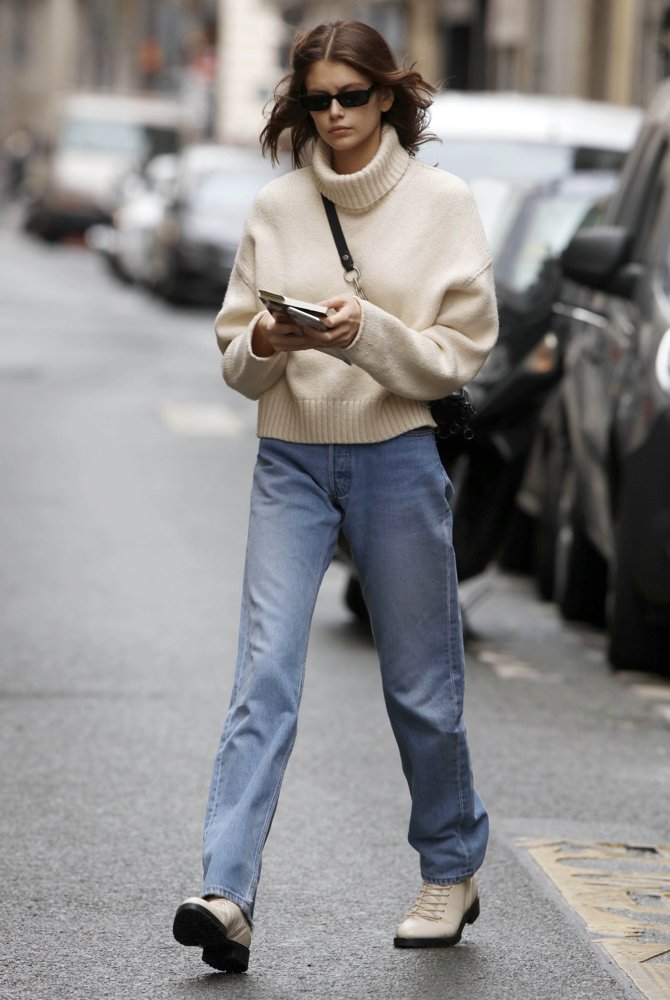 Kaia Gerber Out and About in Paris