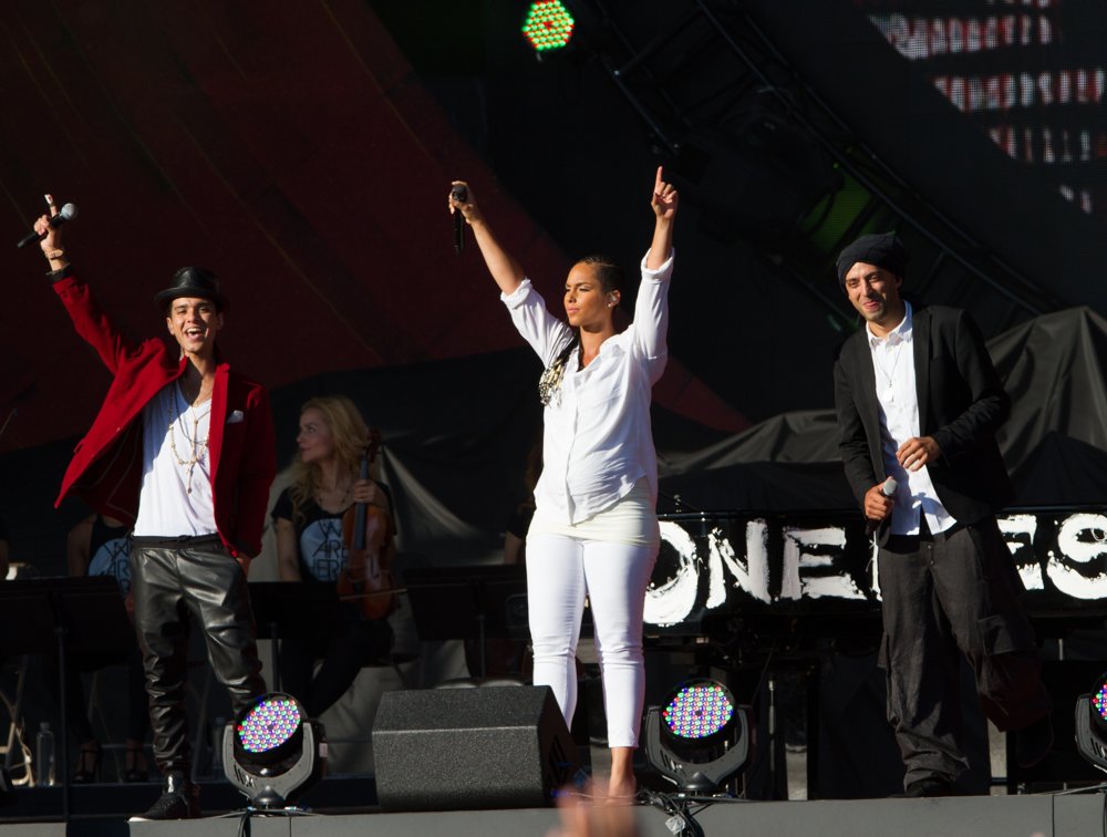 Ali Amir-Kanoon;Alicia Keys;Idan Raichel-Piano;<br>3rd Annual Global Citizen Festival