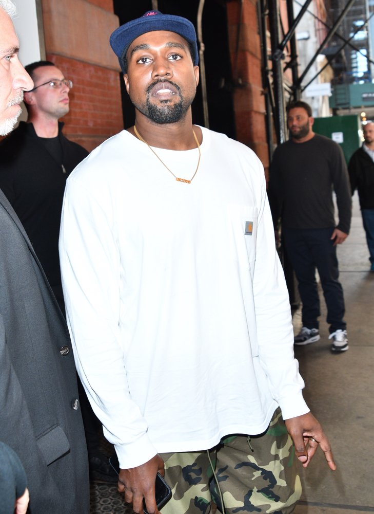 Kanye West Leaving A Hotel