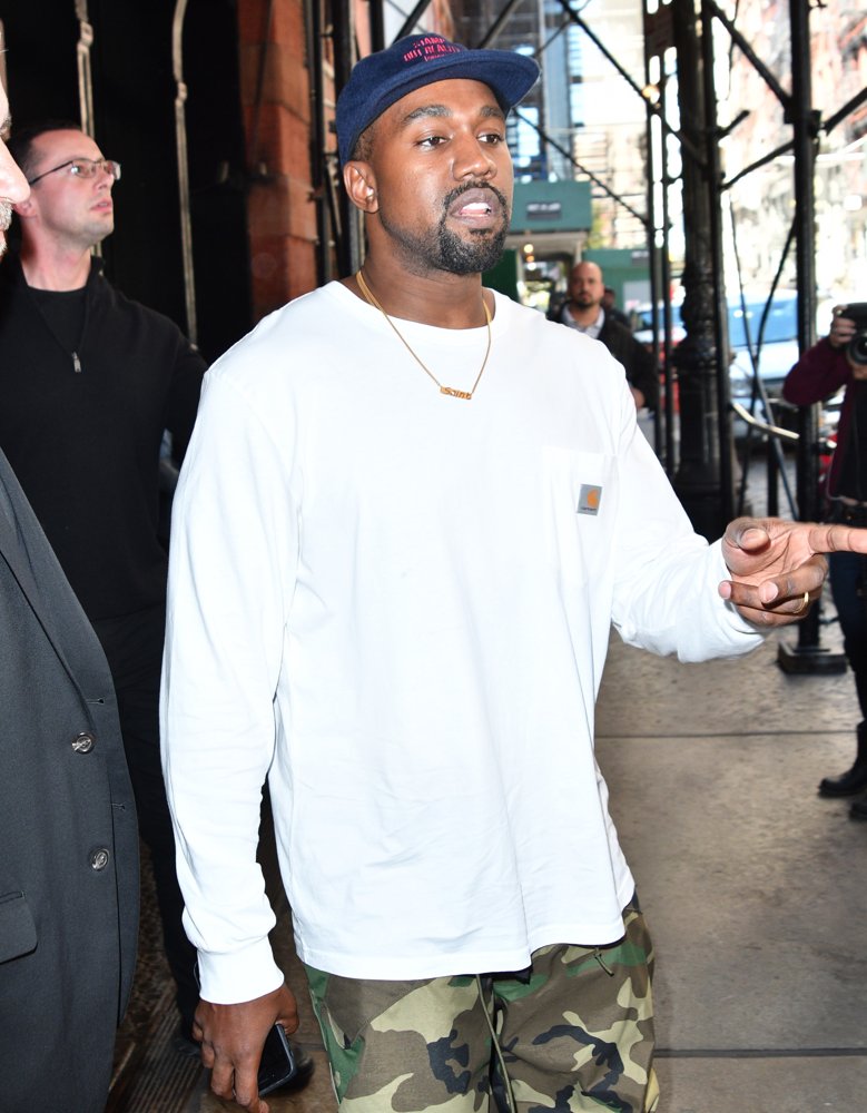 Kanye West Leaving A Hotel