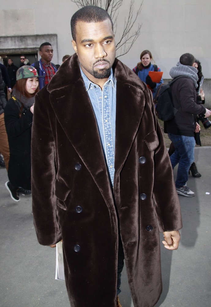 Kanye West;<br>Paris Fashion Week - Autumn-Winter 2013 - Celine - Arrivals