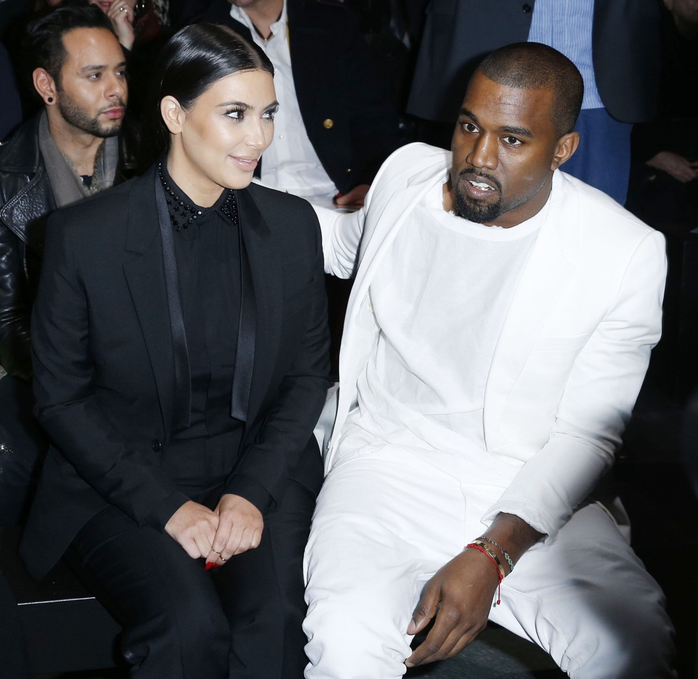 Kim Kardashian;Kanye West;<br>Paris Fashion Week - Autumn-Winter 2013 - Givenchy - Front Row