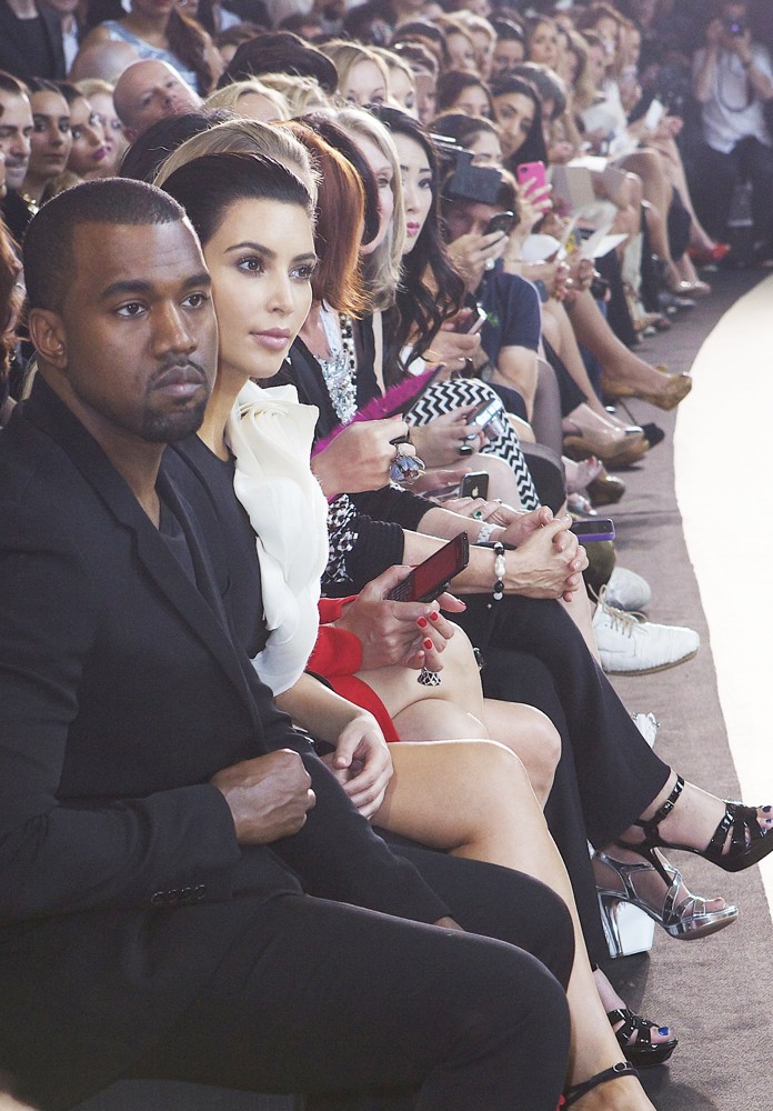 Kanye West;Kim Kardashian;<br>Paris Fashion Week Fall-Winter 2013 - Stephane Rolland - Inside