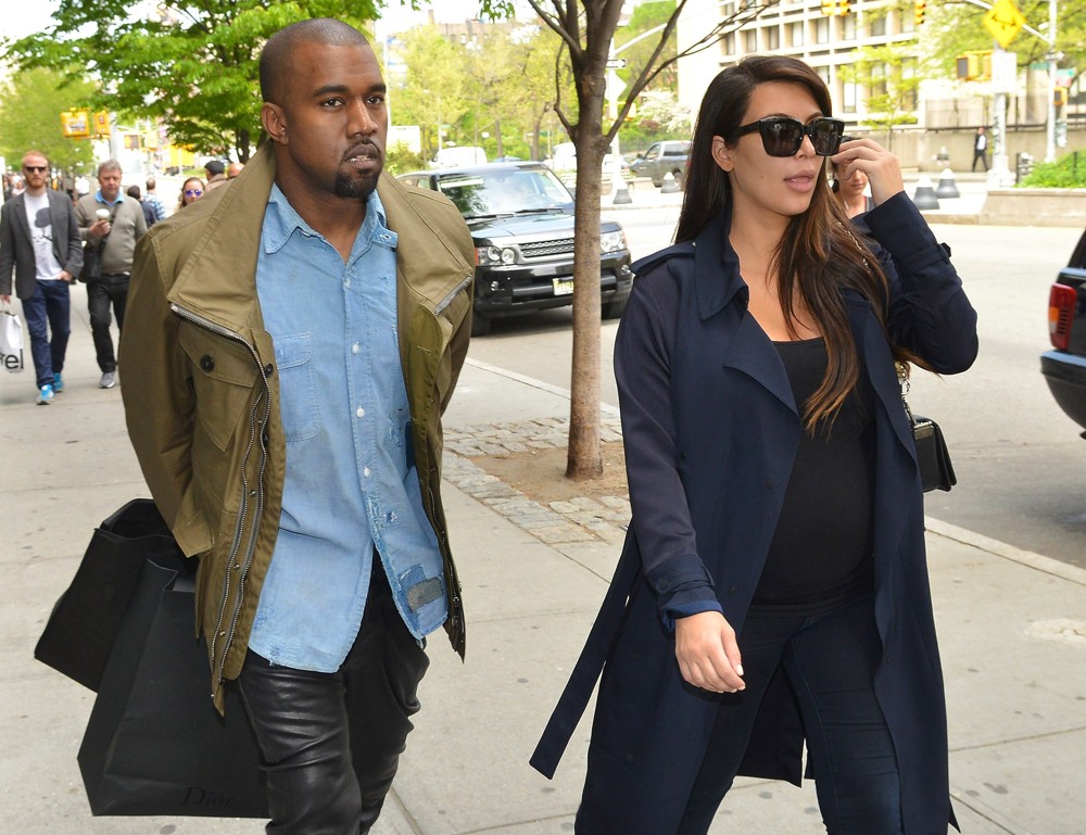 Kanye West;Kim Kardashian;<br>Kim Kardashian and Kanye West Shopping in Soho