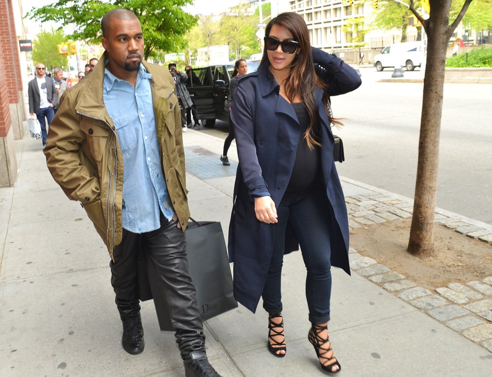 Kanye West;Kim Kardashian;<br>Kim Kardashian and Kanye West Shopping in Soho