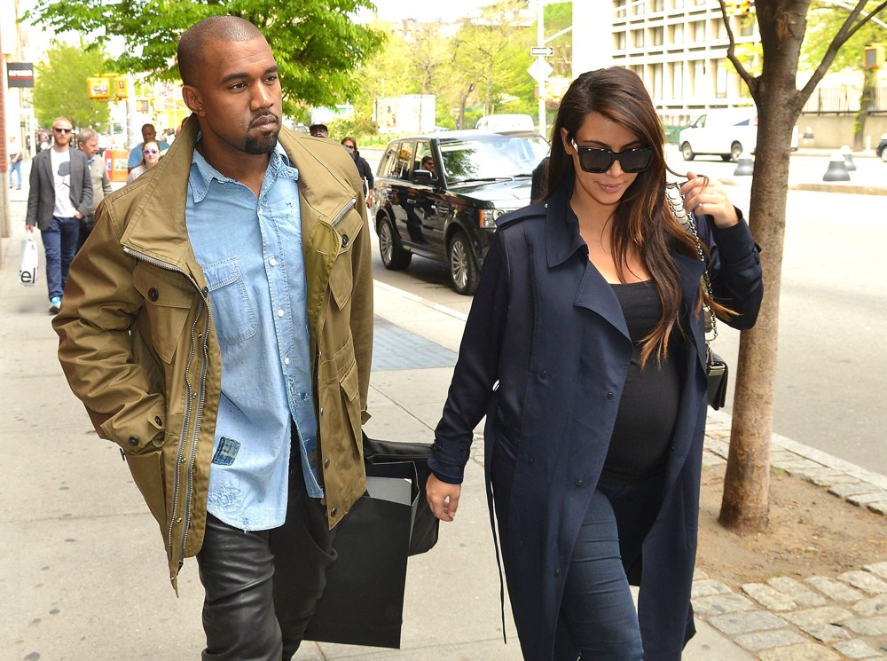 Kanye West;Kim Kardashian;<br>Kim Kardashian and Kanye West Shopping in Soho