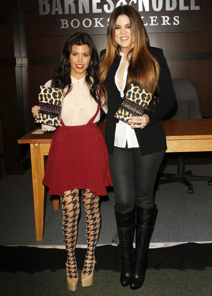 Kourtney Kardashian;Khloe Kardashian;<br>Khloe Kardashian and Kourtney Kardashian Sign Copies of Their New Book Dollhouse
