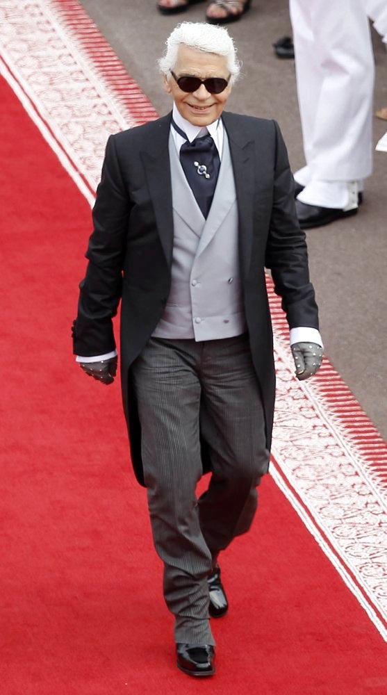 Karl Lagerfeld;<br>Religious Ceremony of The Royal Wedding of Prince Albert II of Monaco to Charlene Wittstock