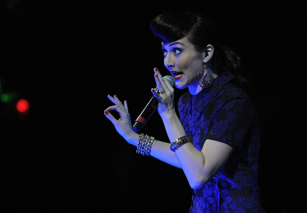 Amy Heidemann;Karmin;<br>The Y100 Jingle Ball 2011