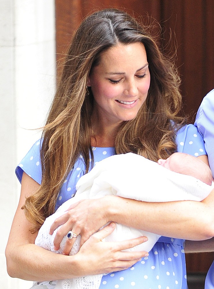 Kate Middleton;<br>Prince William and Kate Middleton Left Hospital with Their New Bundle of Joy