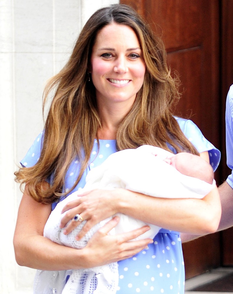 Kate Middleton;<br>Prince William and Kate Middleton Left Hospital with Their New Bundle of Joy