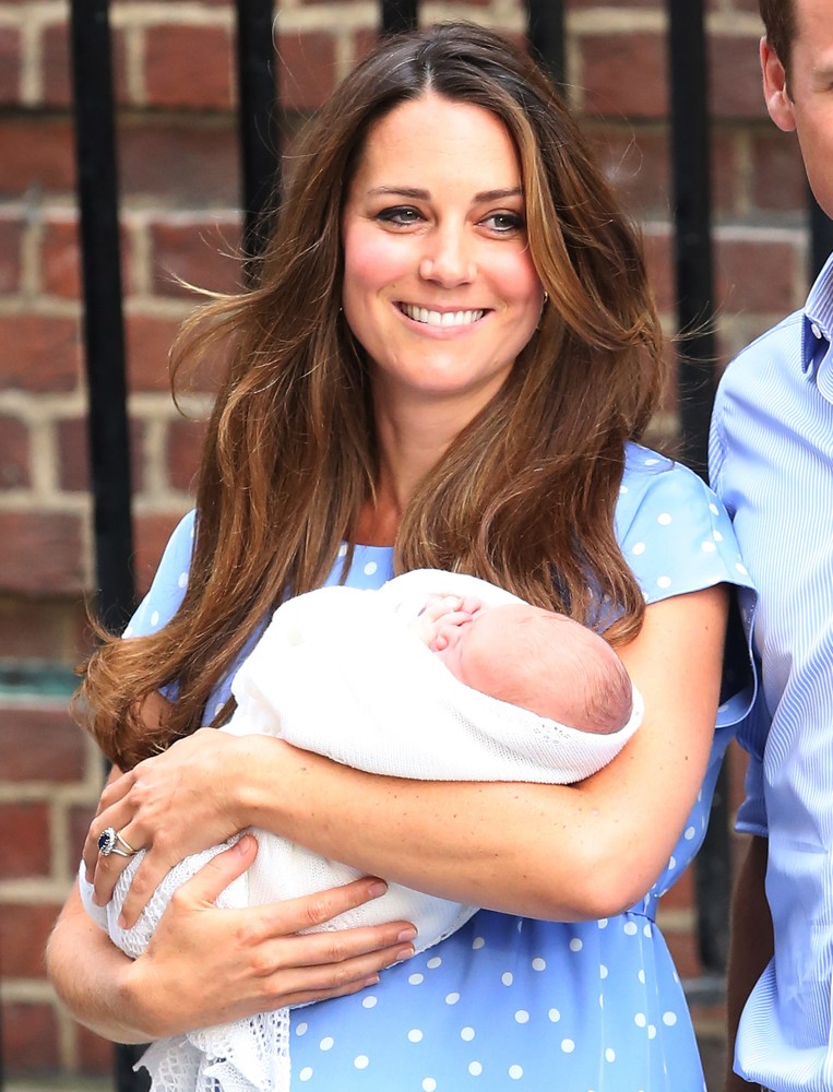 Kate Middleton;<br>Prince William and Kate Middleton Left Hospital with Their New Bundle of Joy