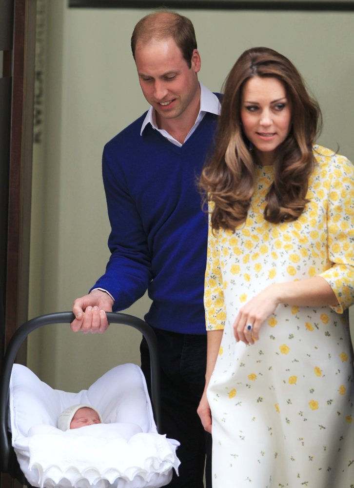 Princess of Cambridge;Prince William;Kate Middleton;<br>Kate Middleton and Prince William Leave St. Mary's Hospital with Their Baby Daughter