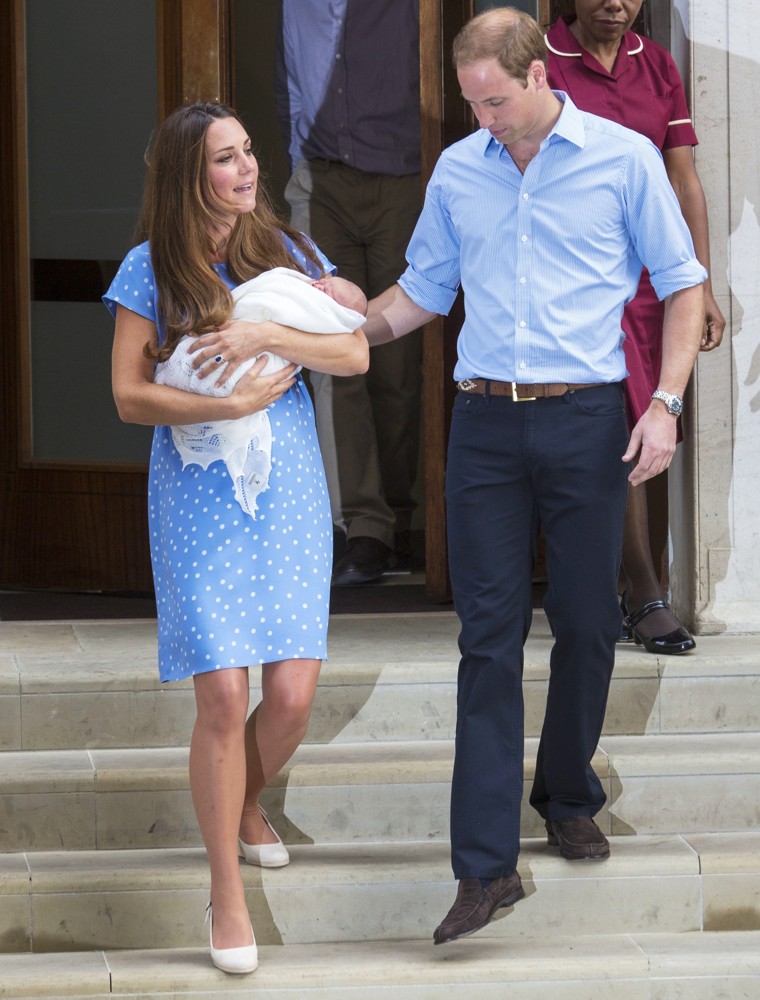 Kate Middleton;Prince William;<br>Prince William and Kate Middleton Left Hospital with Their New Bundle of Joy