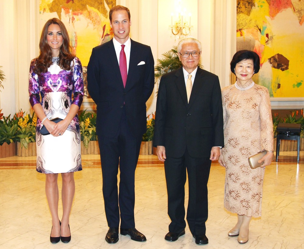 Kate Middleton;Prince William;Tony Tan;Mary Chee Bee Kiang;<br>A State Dinner Hosted by The President of Singapore