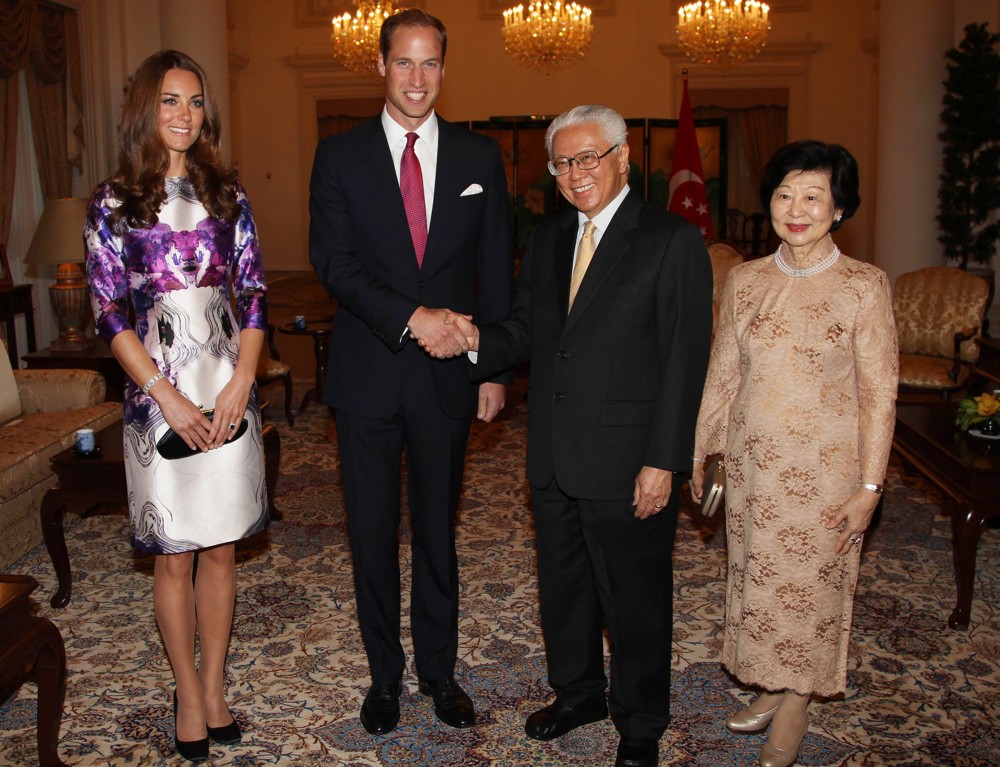 Kate Middleton;Prince William;Tony Tan;Mary Chee Bee Kiang;<br>A State Dinner Hosted by The President of Singapore