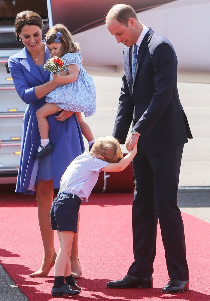 The Duke and Duchess of Cambridge Arrive at Berlin Tegel Airport